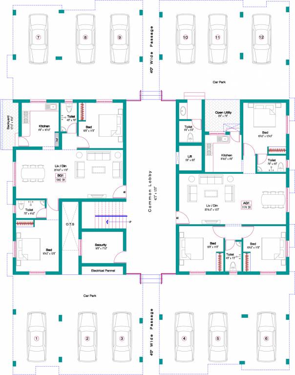 Images for Cluster Plan of Jeni Joel Palace