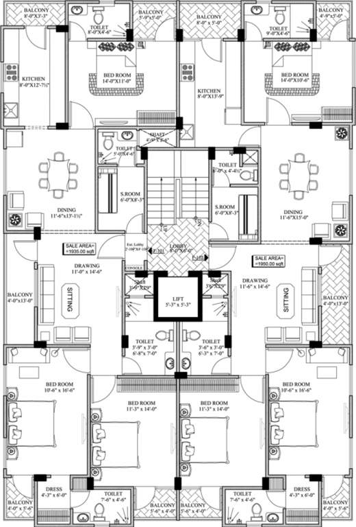 Images for Cluster Plan of Unique Yuvraj Residency