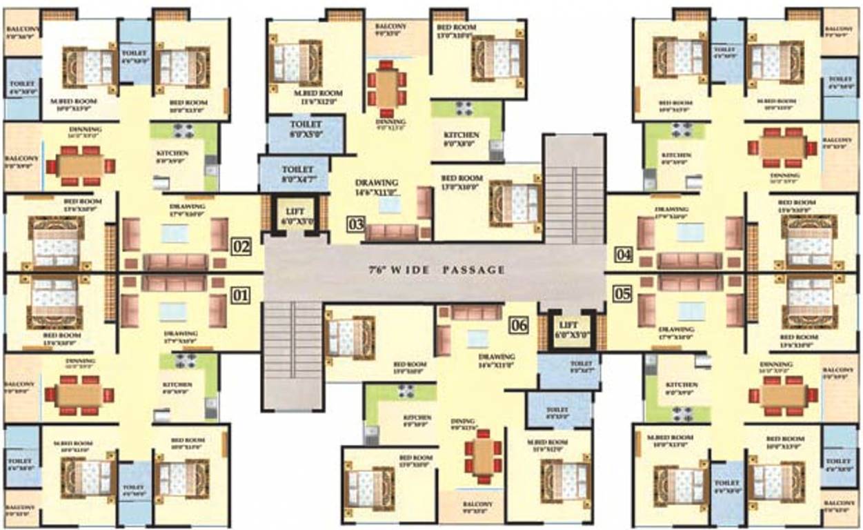 Images for Cluster Plan of Surya Digha Compound