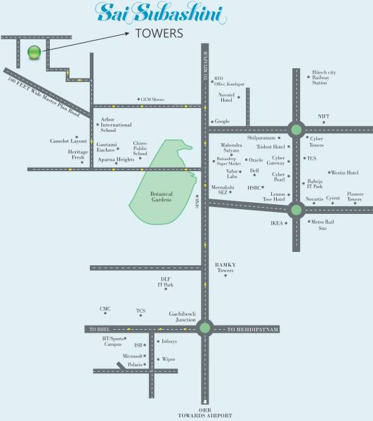 Images for Location Plan of Gauthami Sai Subashini Towers Images for Location Plan of Gauthami Sai Subashini Towers