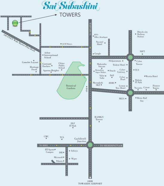 Images for Location Plan of Gauthami Sai Subashini Towers