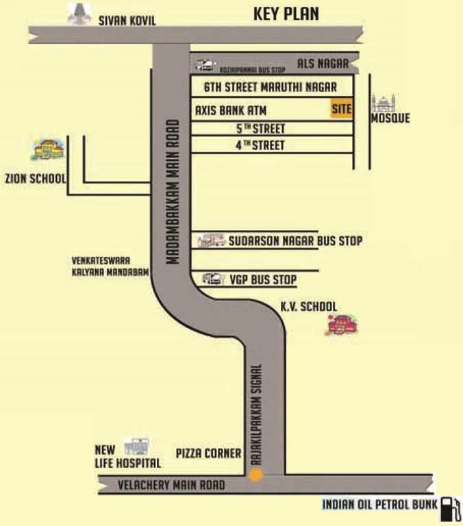 Images for Location Plan of Mayas Maruthi Nagar