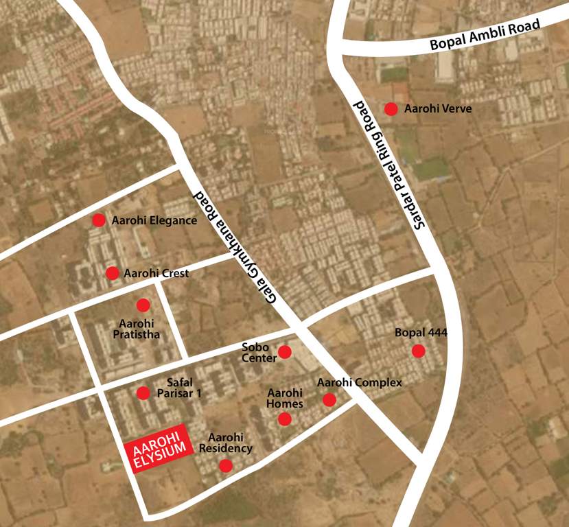 aarohi elysium Images for Location Plan of Siddhi Aarohi Elysium