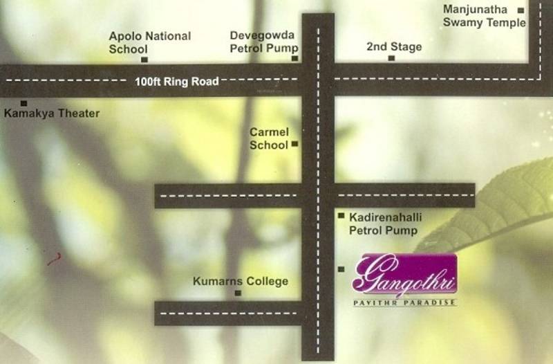 Images for Location Plan of VSM Constructions Gangotri Pavithra Paradise