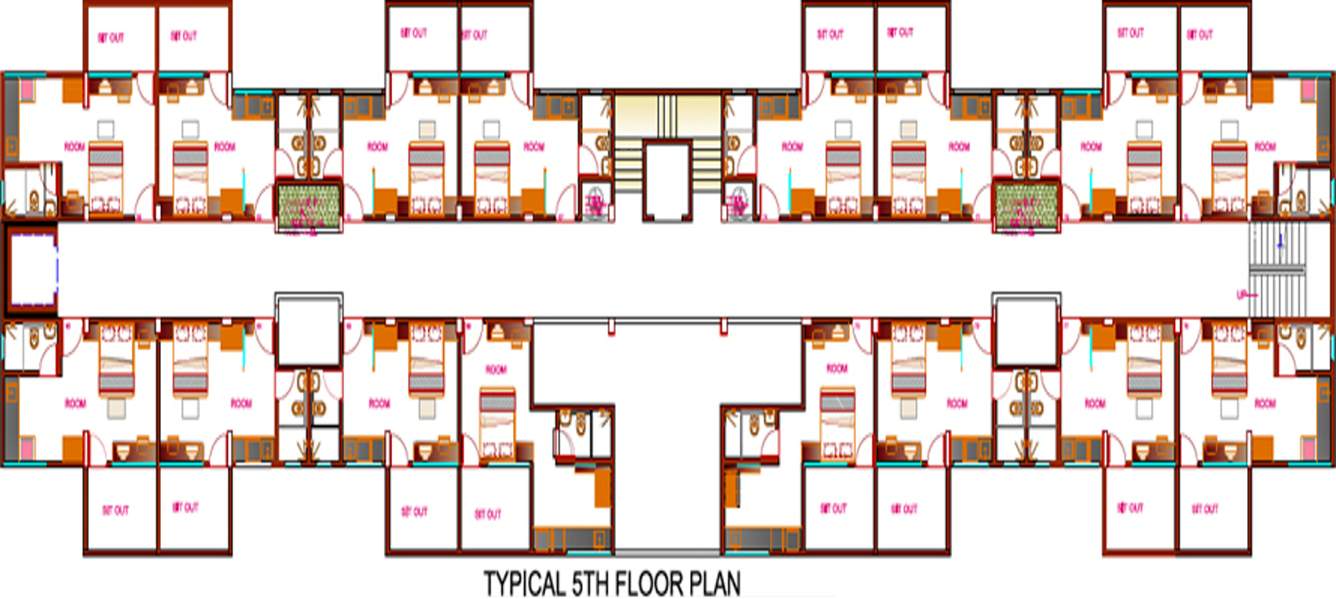  studio apartments Images for Cluster Plan of Goel Ganga Studio Apartments