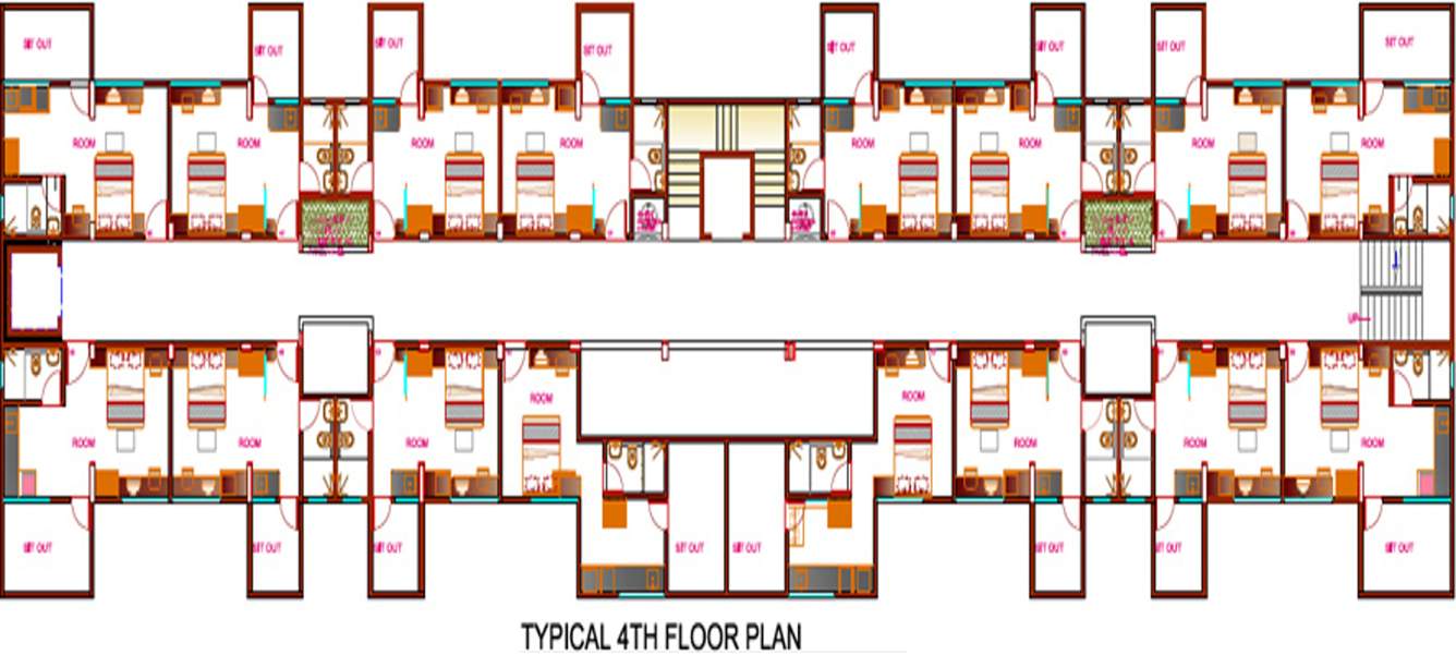  studio apartments Images for Cluster Plan of Goel Ganga Studio Apartments