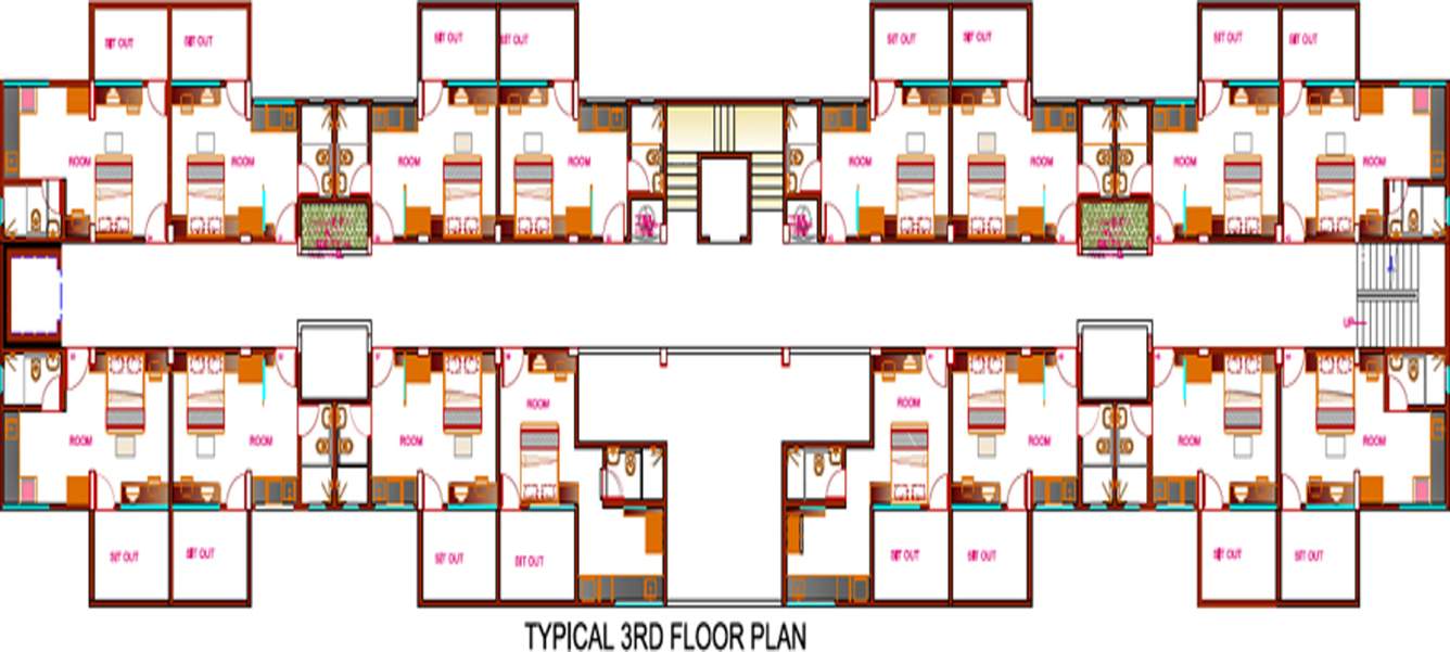 studio apartments Images for Cluster Plan of Goel Ganga Studio Apartments