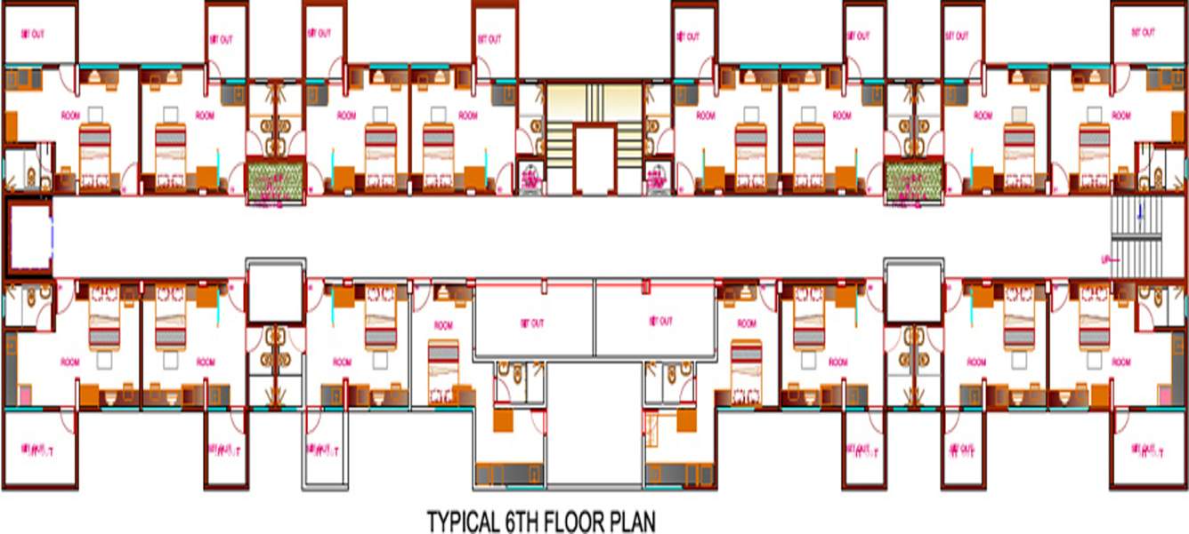  studio apartments Images for Cluster Plan of Goel Ganga Studio Apartments