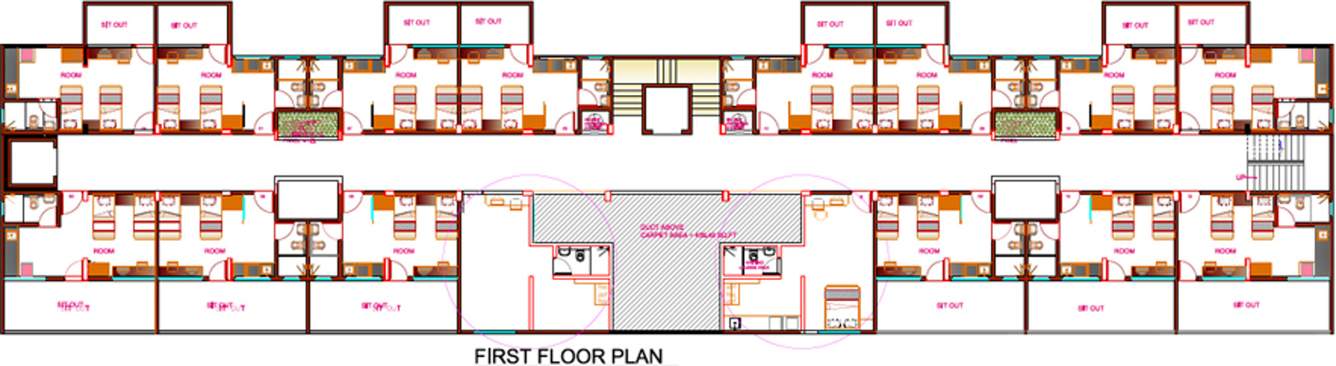  studio apartments Images for Cluster Plan of Goel Ganga Studio Apartments