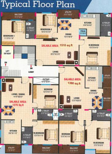 Images for Cluster Plan of VSM Gangotri Parshaa Krupa