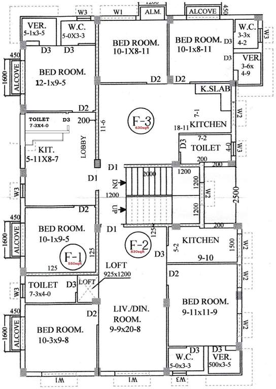 Images for Cluster Plan of Swastik Adhir Bina Apartment