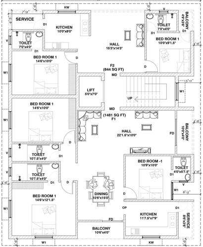 Images for Cluster Plan of Brownstone Raj Mayura