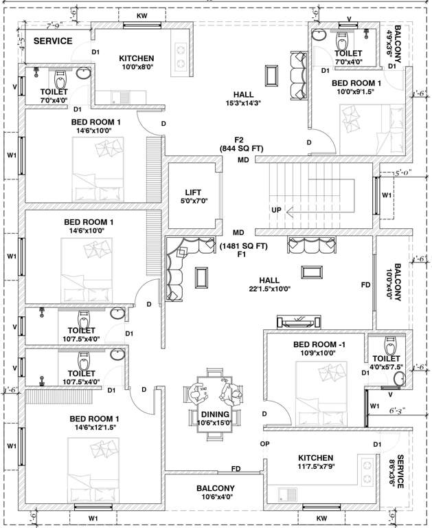 Images for Cluster Plan of Brownstone Raj Mayura