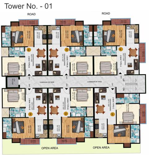  palm-valley Images for Cluster Plan of Lucky Palm Valley