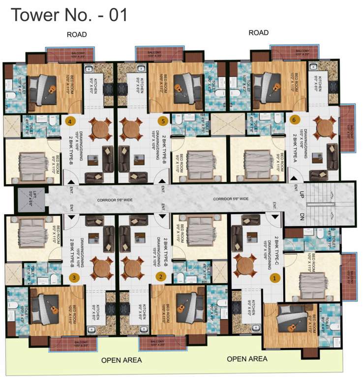 palm valley Images for Cluster Plan of Lucky Palm Valley