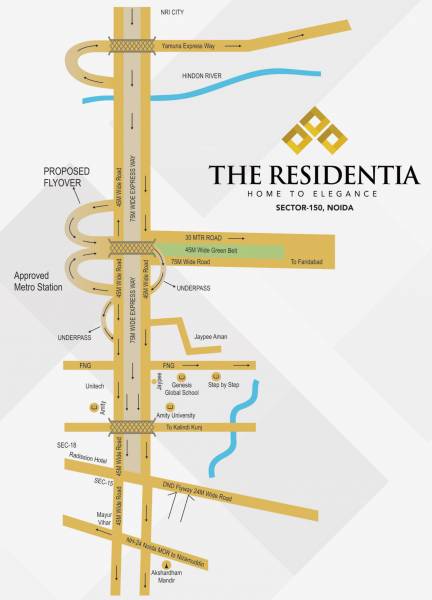 Images for Location Plan of The Antriksh The Residentia Villa