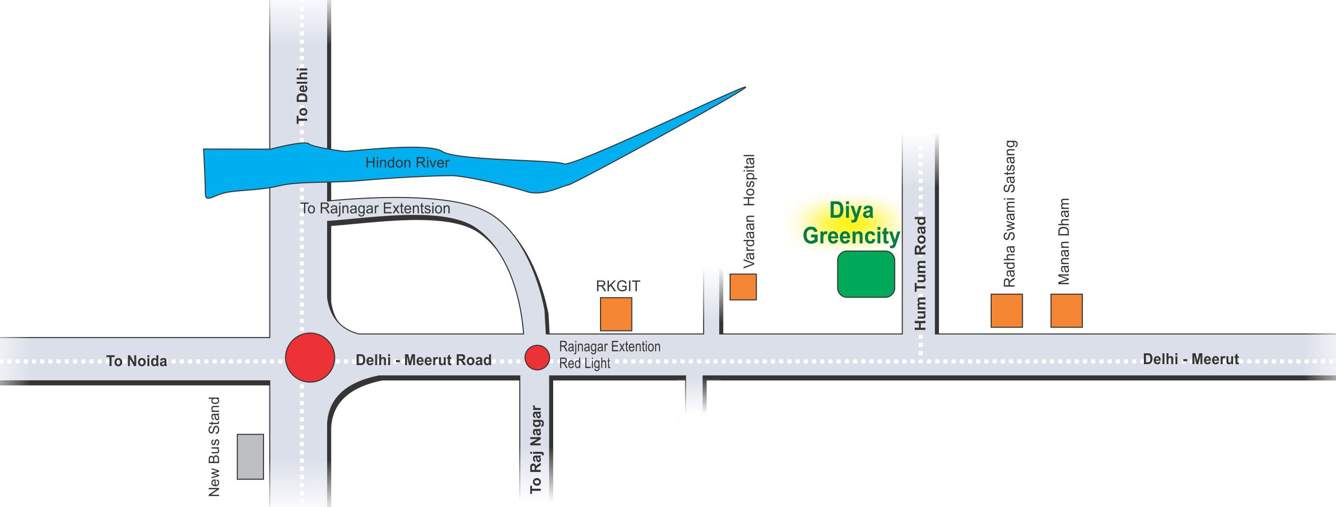  diya green city Images for Location Plan of Reputed Builder Diya Green City