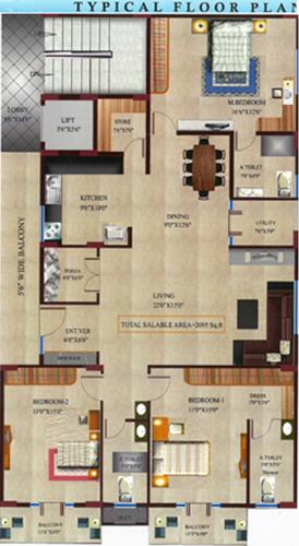 Images for Cluster Plan of VSM Gangotri Enclave