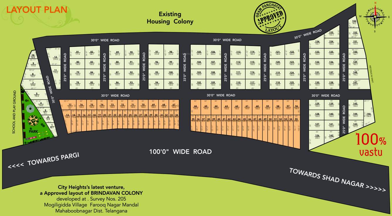 Images for Layout Plan of City Brindavan Colony