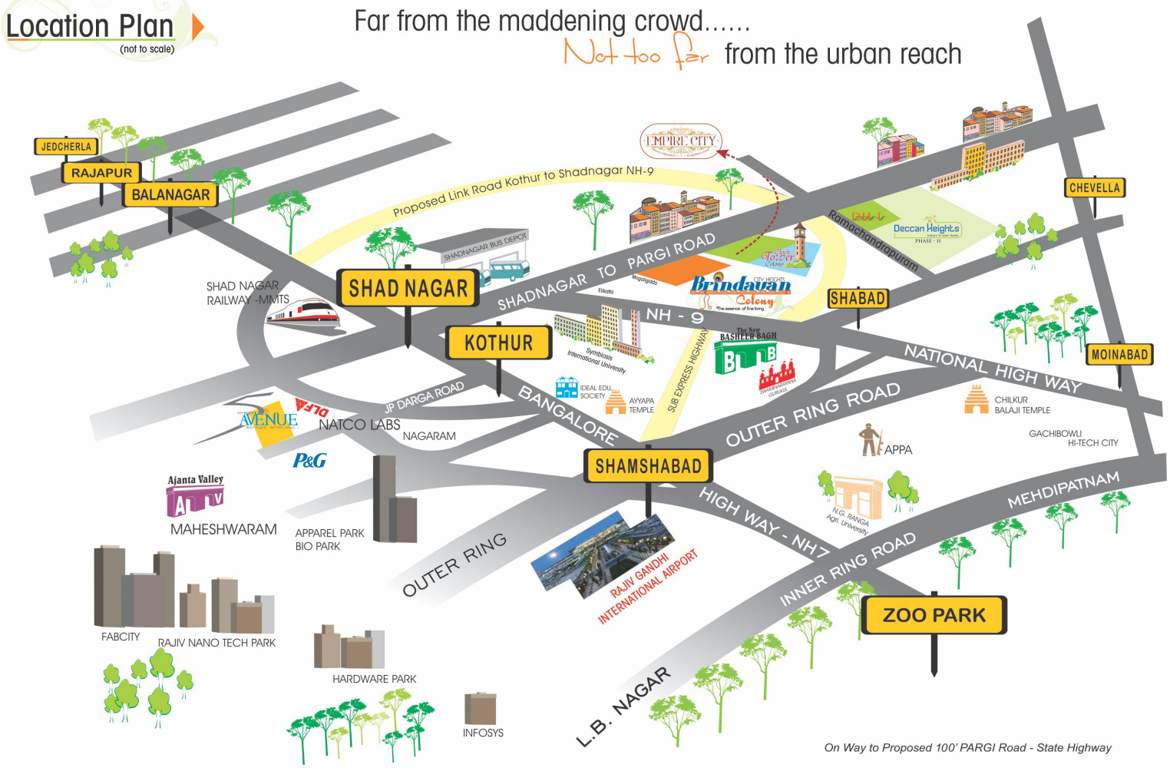 Images for Location Plan of City Brindavan Colony