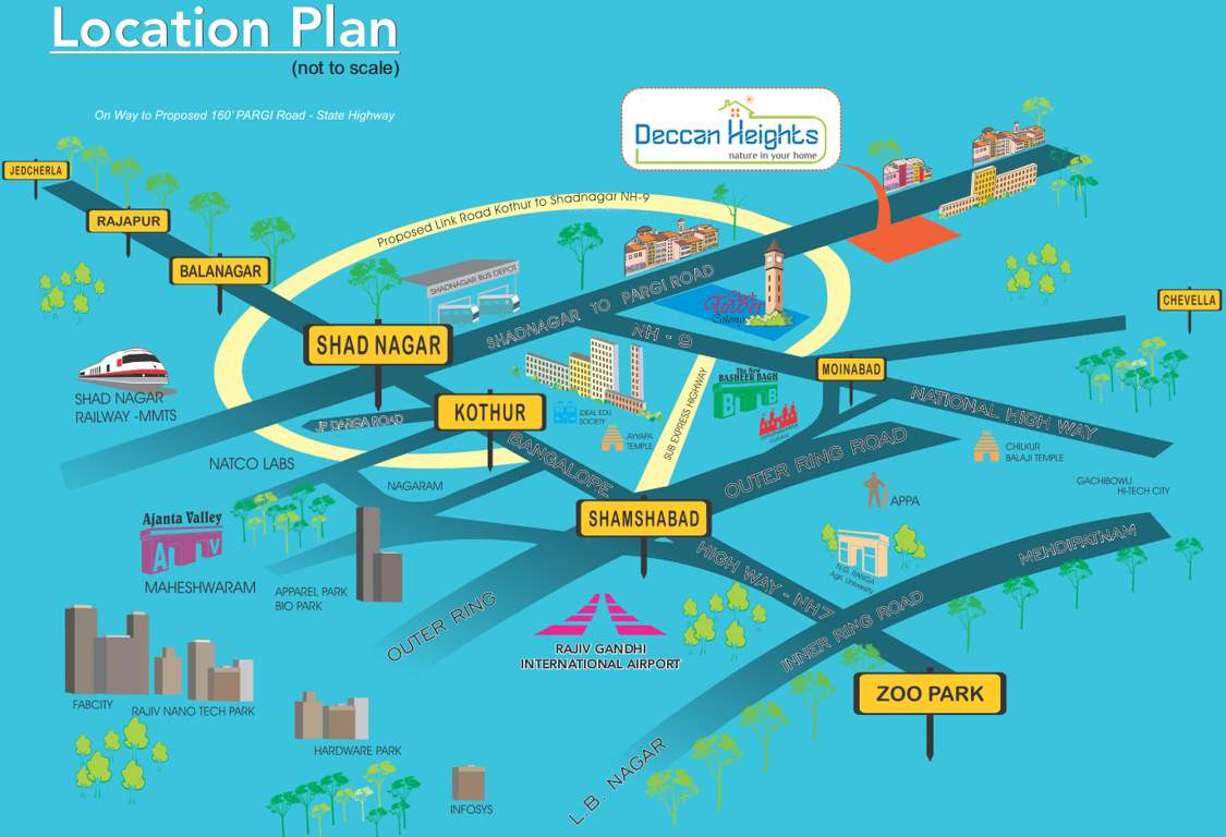 Images for Location Plan of City Heights Deccan Heights