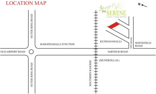  serene Images for Location Plan of BVL Group Serene