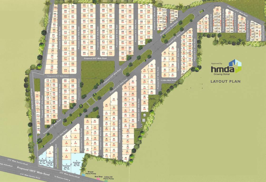 hillside Images for Layout Plan of Oorjita Hillside