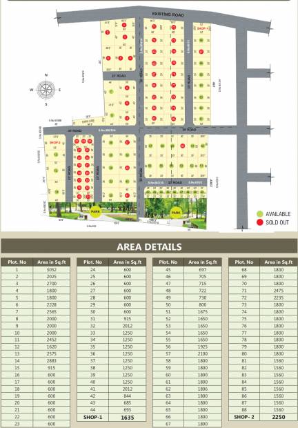 Images for Layout Plan of My Guru Dhakshina Avenue