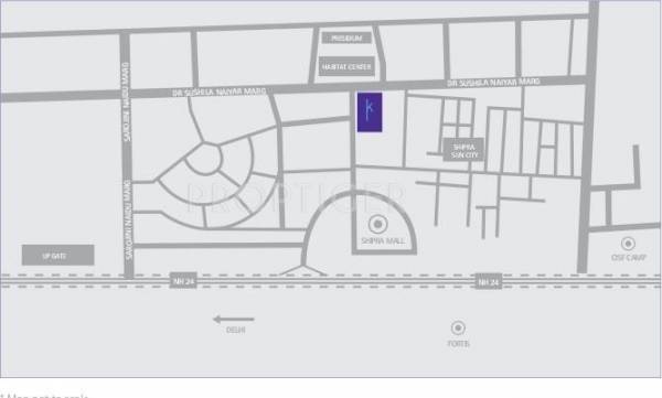 Images for Location Plan of Shipra Sky City Images for Location Plan of Shipra Sky City