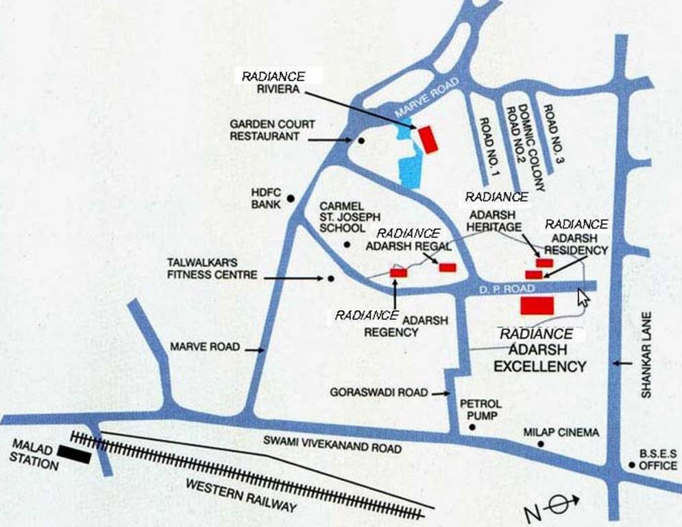 Images for Location Plan of Rustomjee Constructions Adarsh Excellency