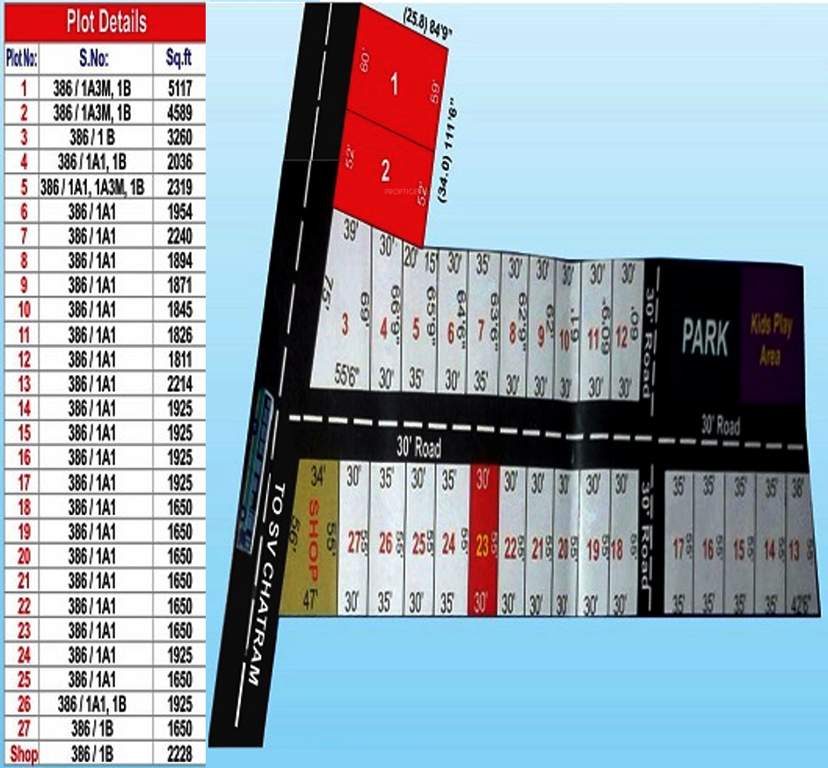 Images for Layout Plan of RV Sri Vari Nagar