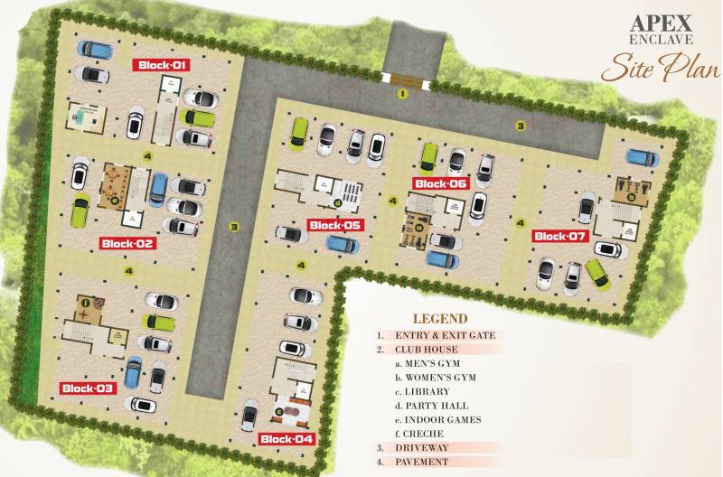 Images for Site Plan of Sanjana Apex Enclave