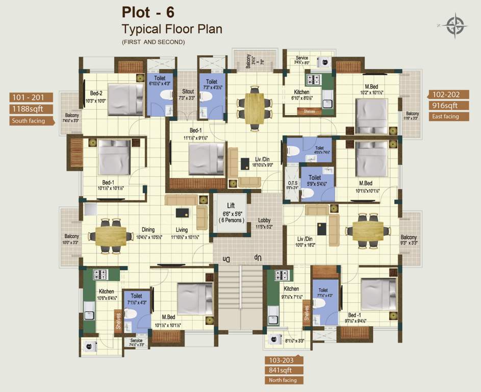 Images for Cluster Plan of Sanjana Apex Enclave