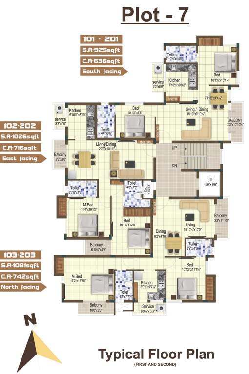 Images for Cluster Plan of Sanjana Apex Enclave