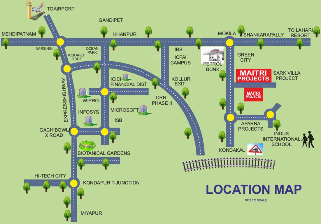 Images for Location Plan of Amrutha Projects Maitri Enclave