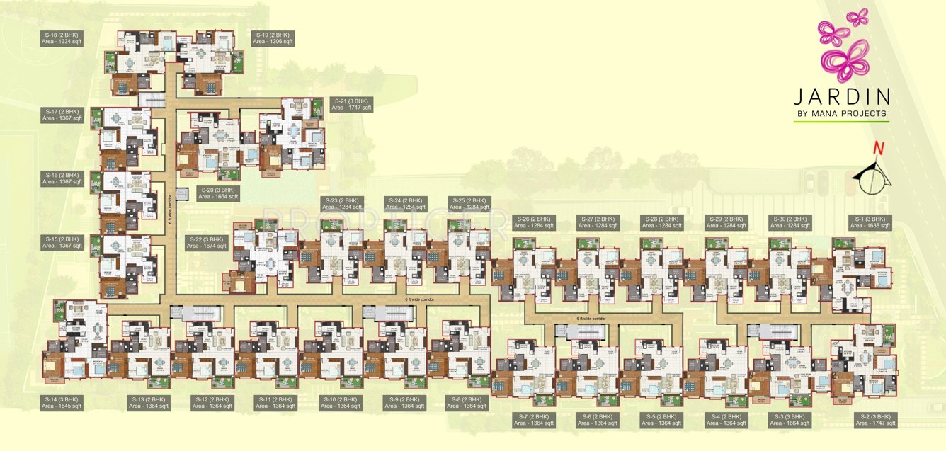  jardin Images for Cluster Plan of Mana Projects Jardin
