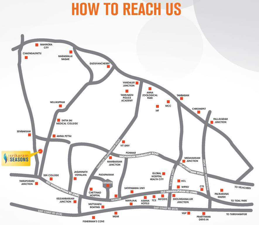 seasons Images for Location Plan of Srikaram Seasons
