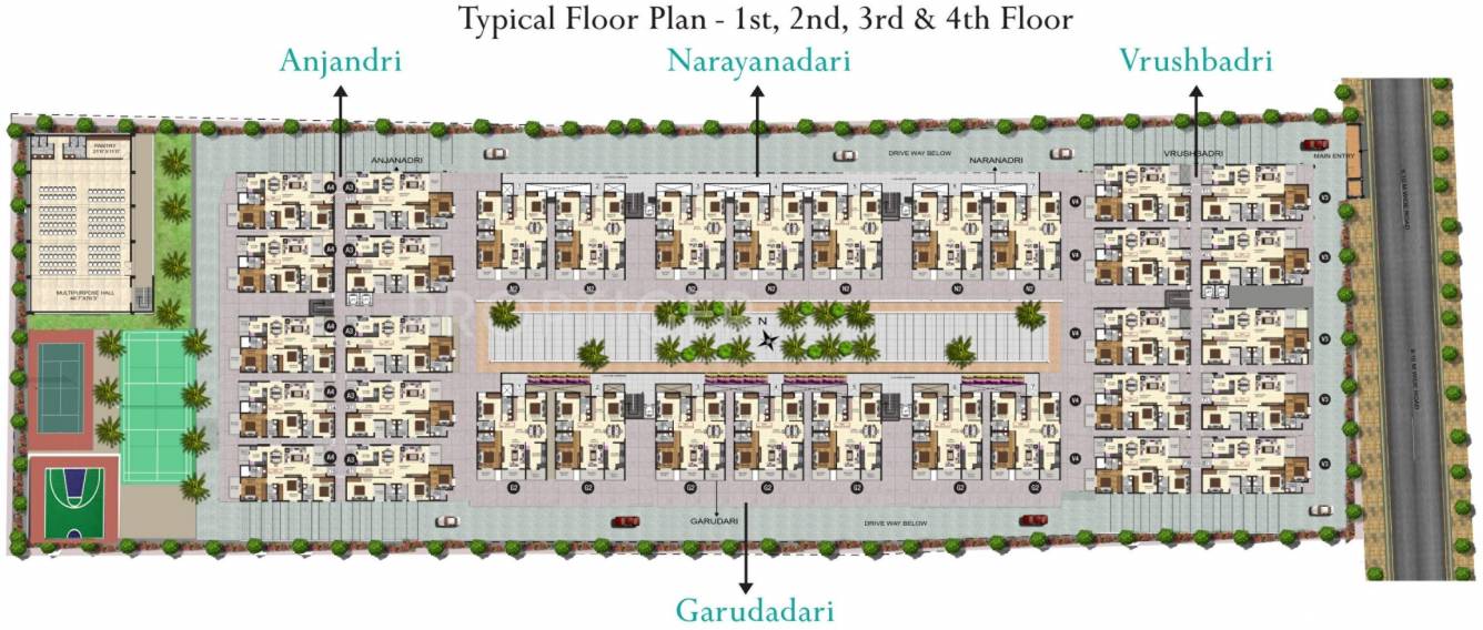  thirumala green fields Venkatadri Cluster Plan