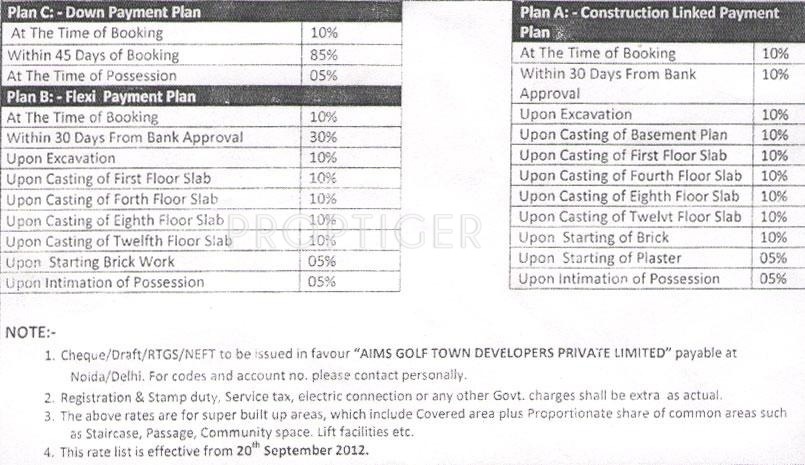 Images for Payment Plan of Aims Green Avenue Payment Plan