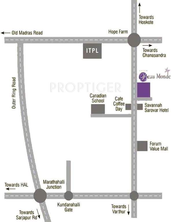  beau monde Images for Location Plan of Adithya Beau Monde