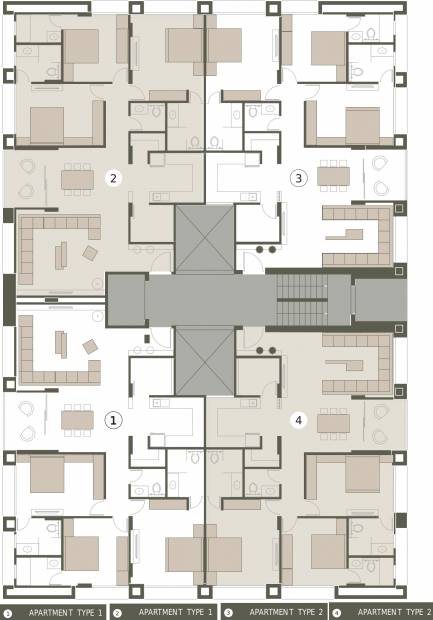 Images for Cluster Plan of Olive Brick Home