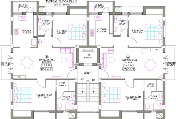 Images for Cluster Plan of Pushkar Arul Arcade
