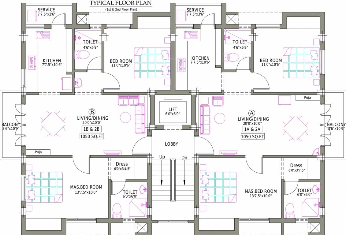 Images for Cluster Plan of Pushkar Arul Arcade