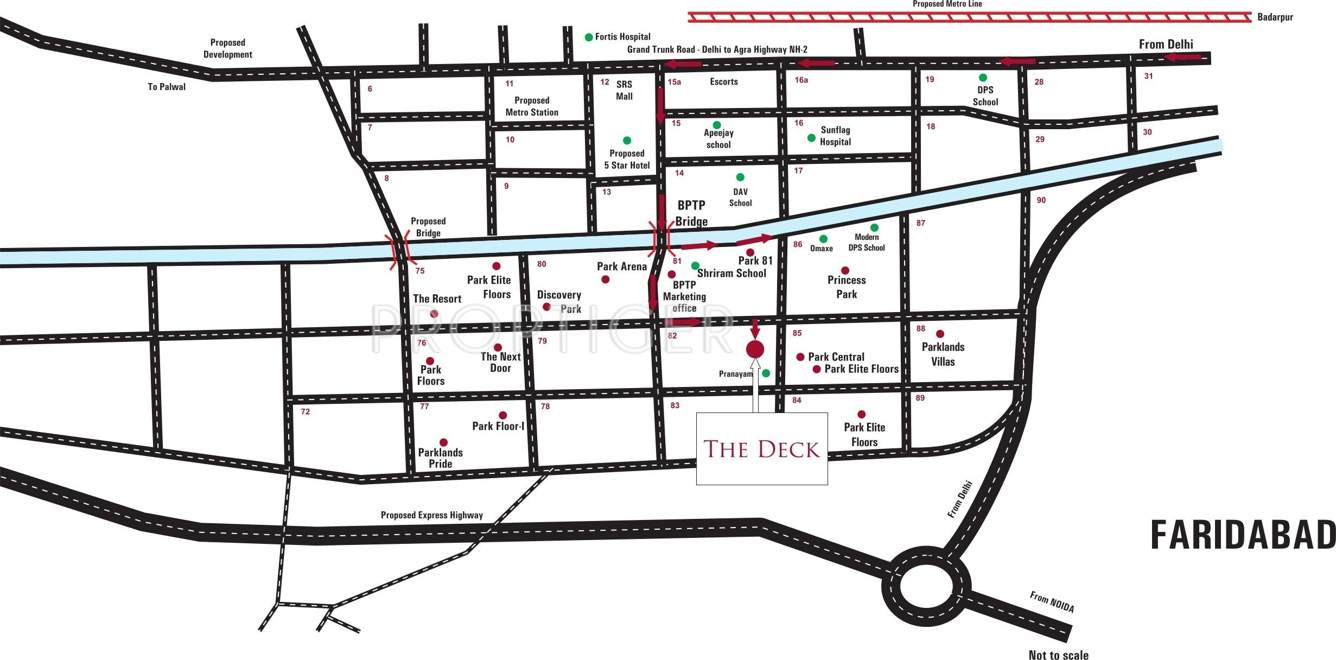  the deck Images for Location Plan of BPTP The Deck