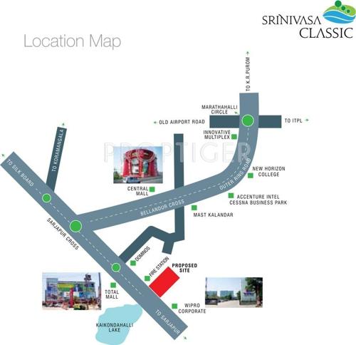  classic Images for Location Plan of Srinivasa Classic