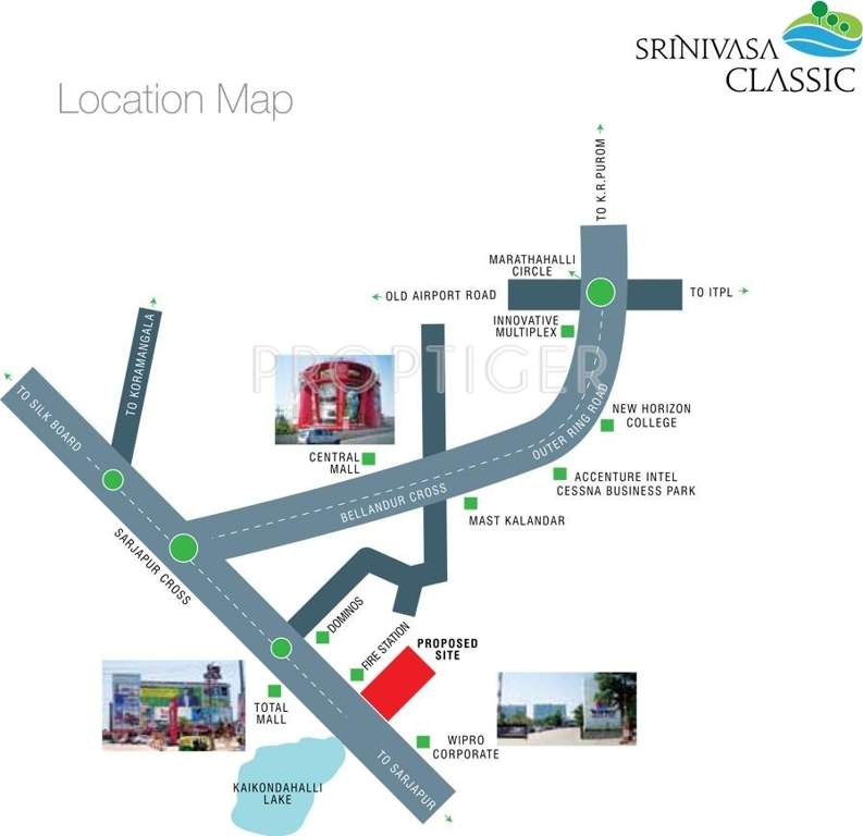  classic Images for Location Plan of Srinivasa Classic