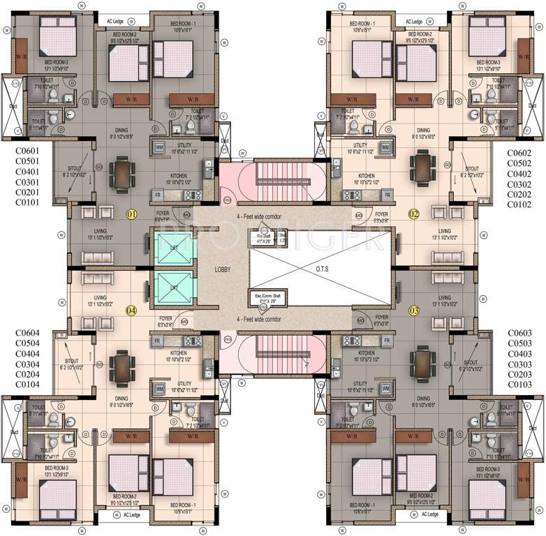 Images for Cluster Plan of Mahindra Iris Court