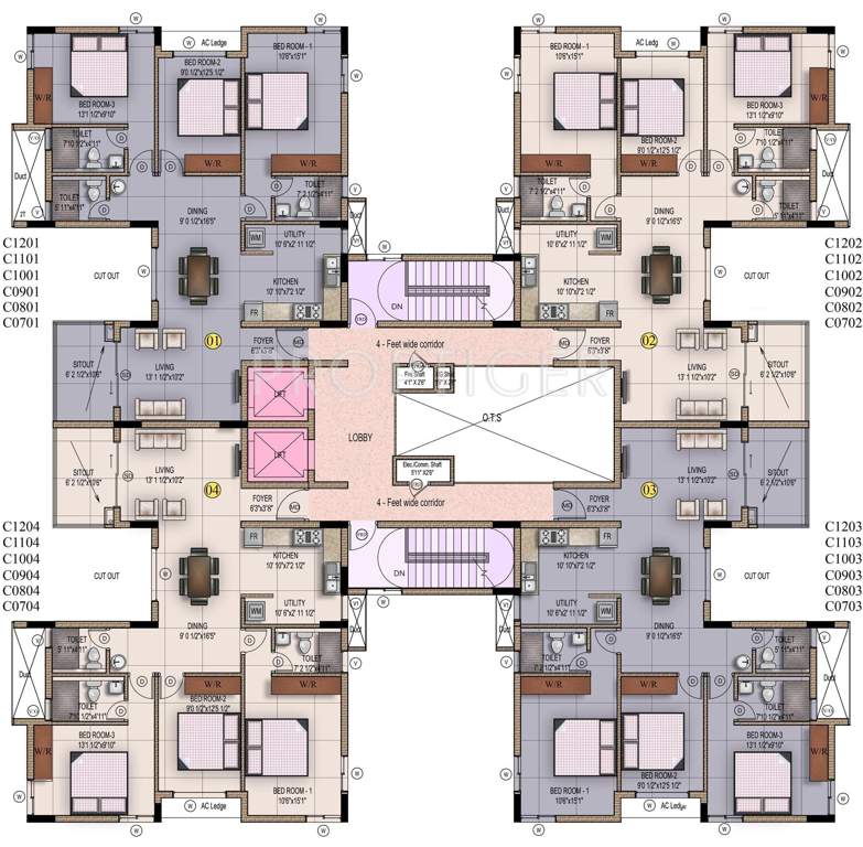 Images for Cluster Plan of Mahindra Iris Court