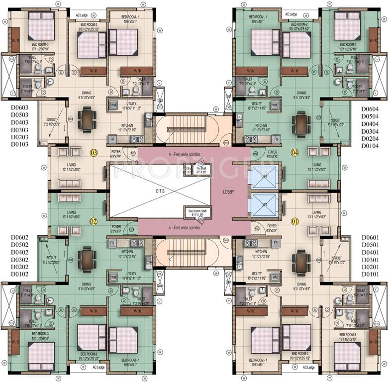 Images for Cluster Plan of Mahindra Iris Court