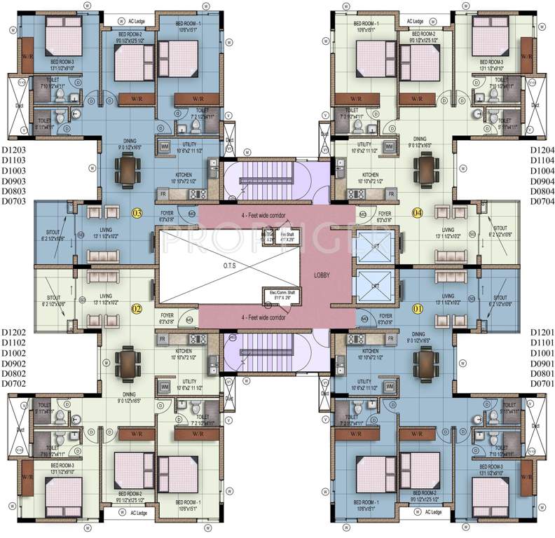 Images for Cluster Plan of Mahindra Iris Court